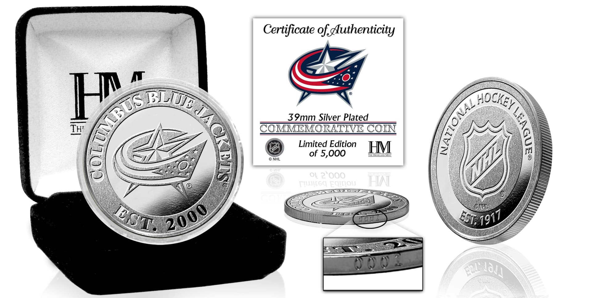 Columbus Blue Jackets Silver Coin