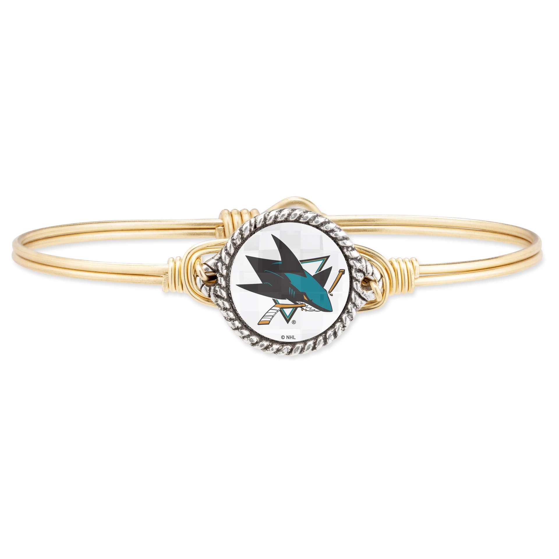 San Jose Sharks Bangle Bracelet Size Petite