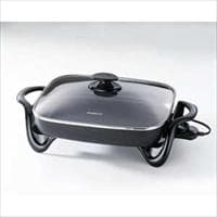 16" Electric Skillet w/glass cover