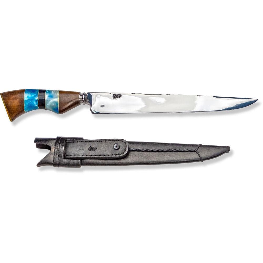 Treasure Luxor Polished 10-inch Stainless Steel Knife in Blue
