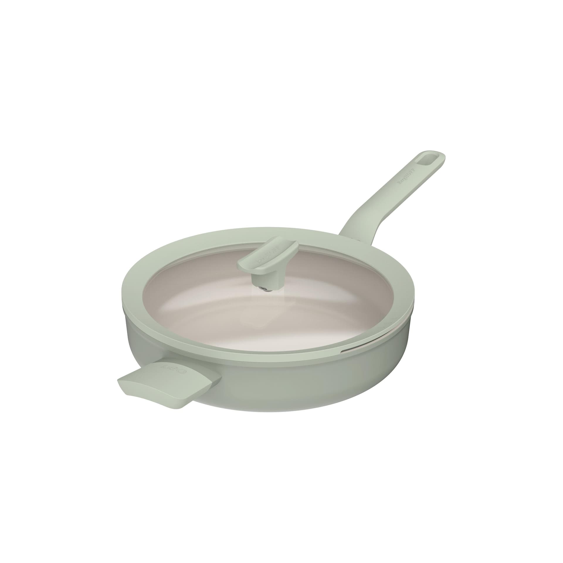 Leo Balance NS Ceramic 3Qt Covered Saut Pan, 10.5" Recycled Aluminum, Sage