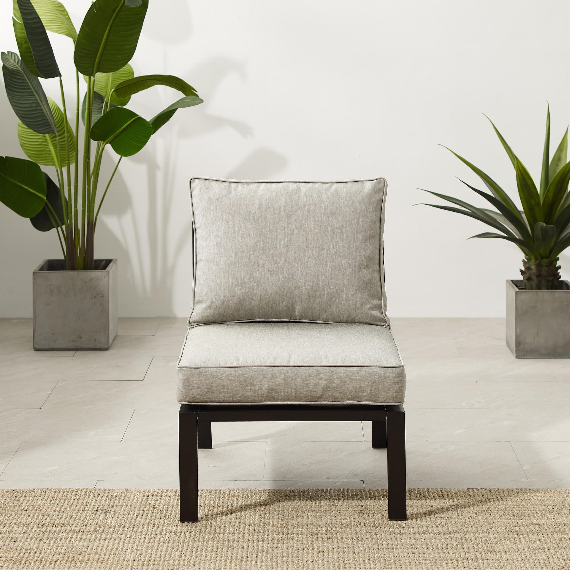 Clark Armless Outdoor Sectional Chair