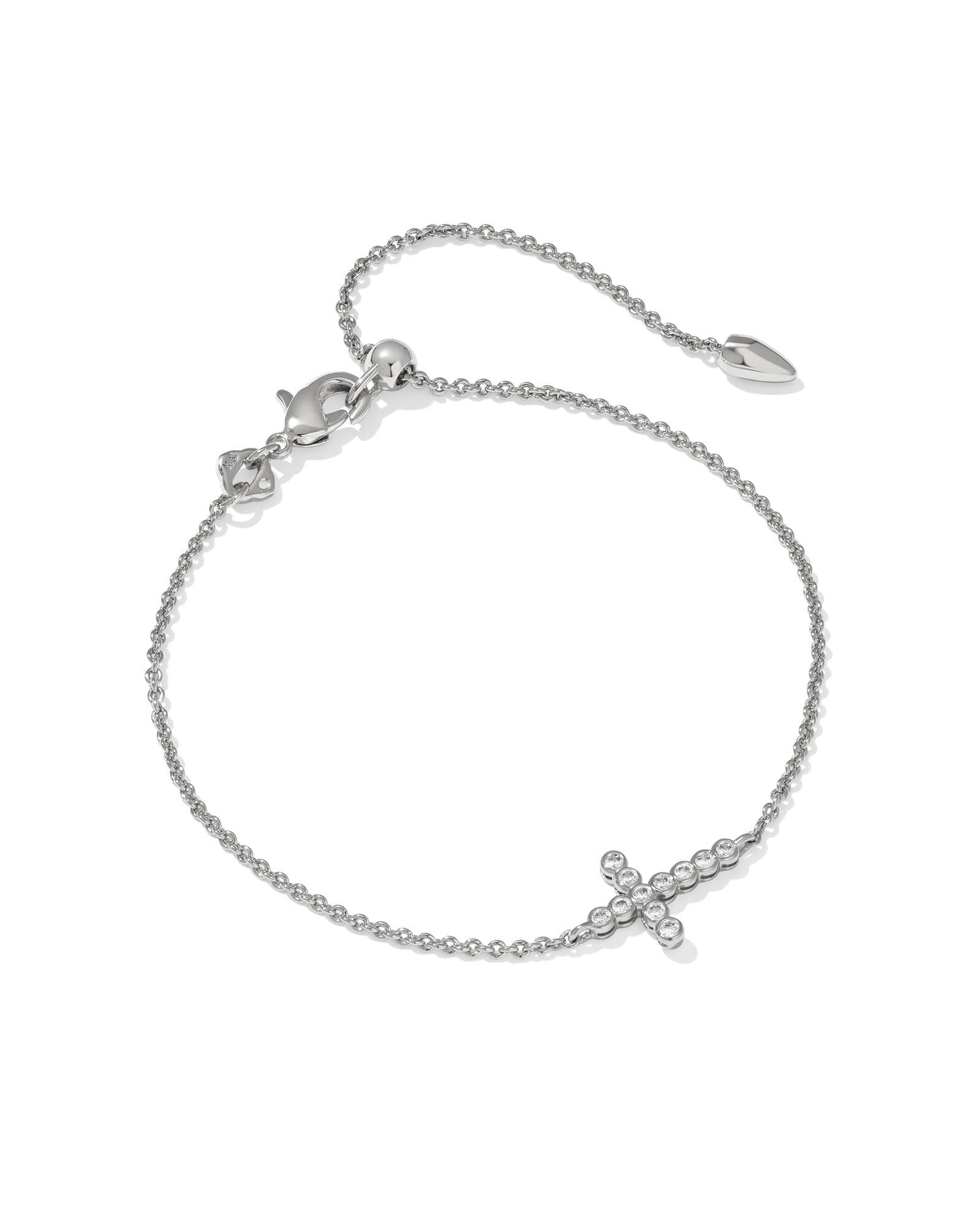 Cross Crystal Delicate Chain Bracelet