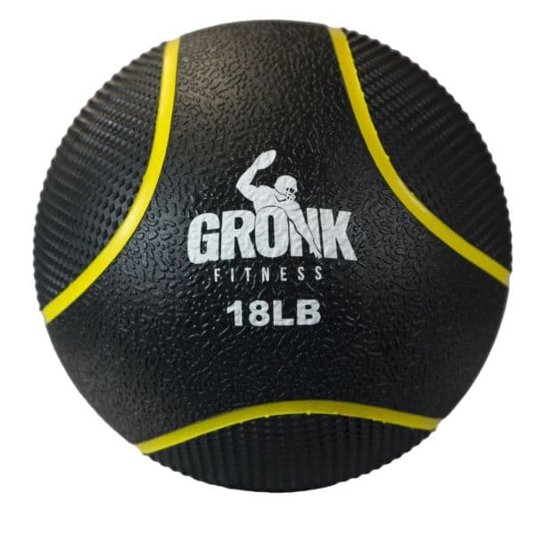 Gronk Fitness Medicine Ball 18lb Yellow