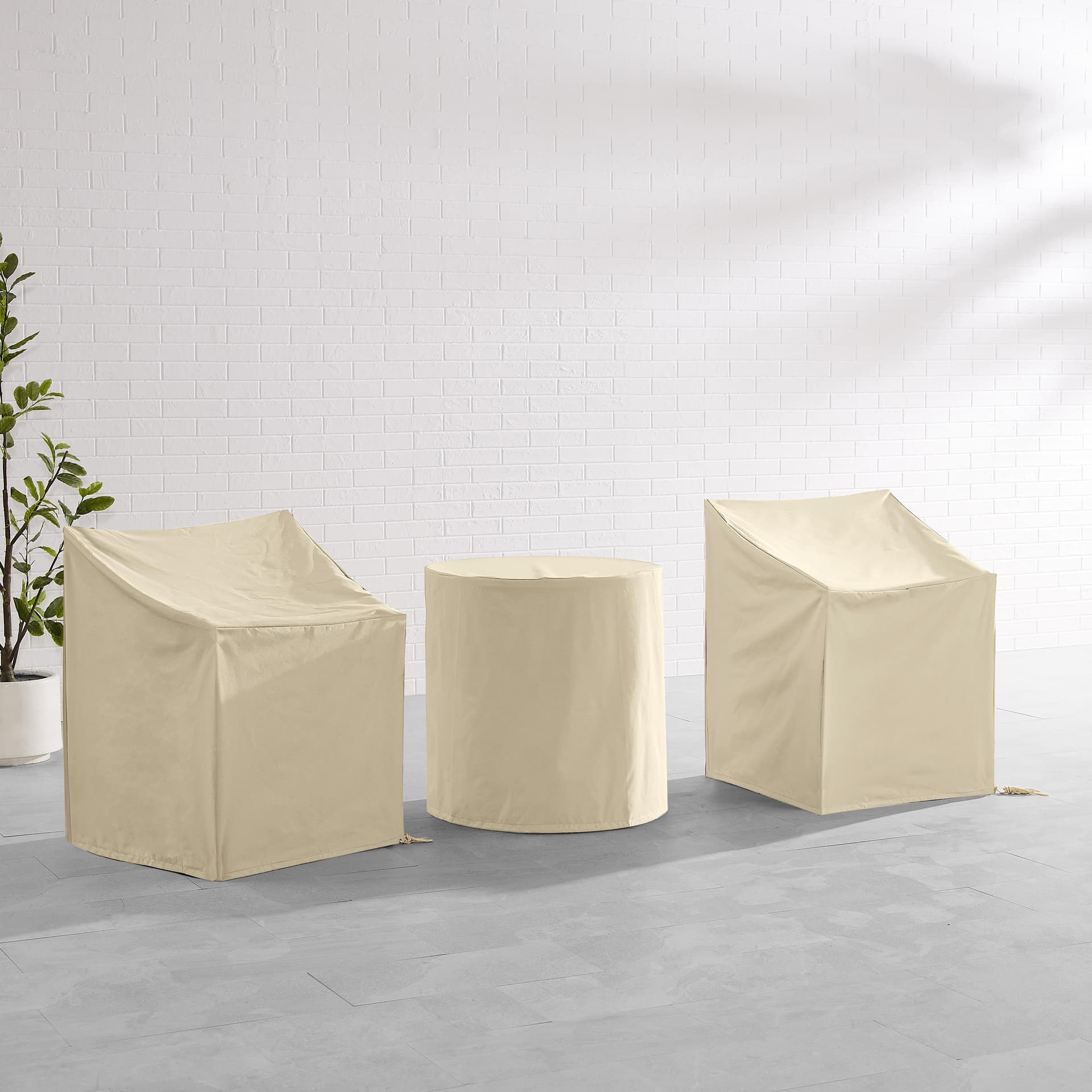 3Pc Outdoor Bistro Furniture Cover Set