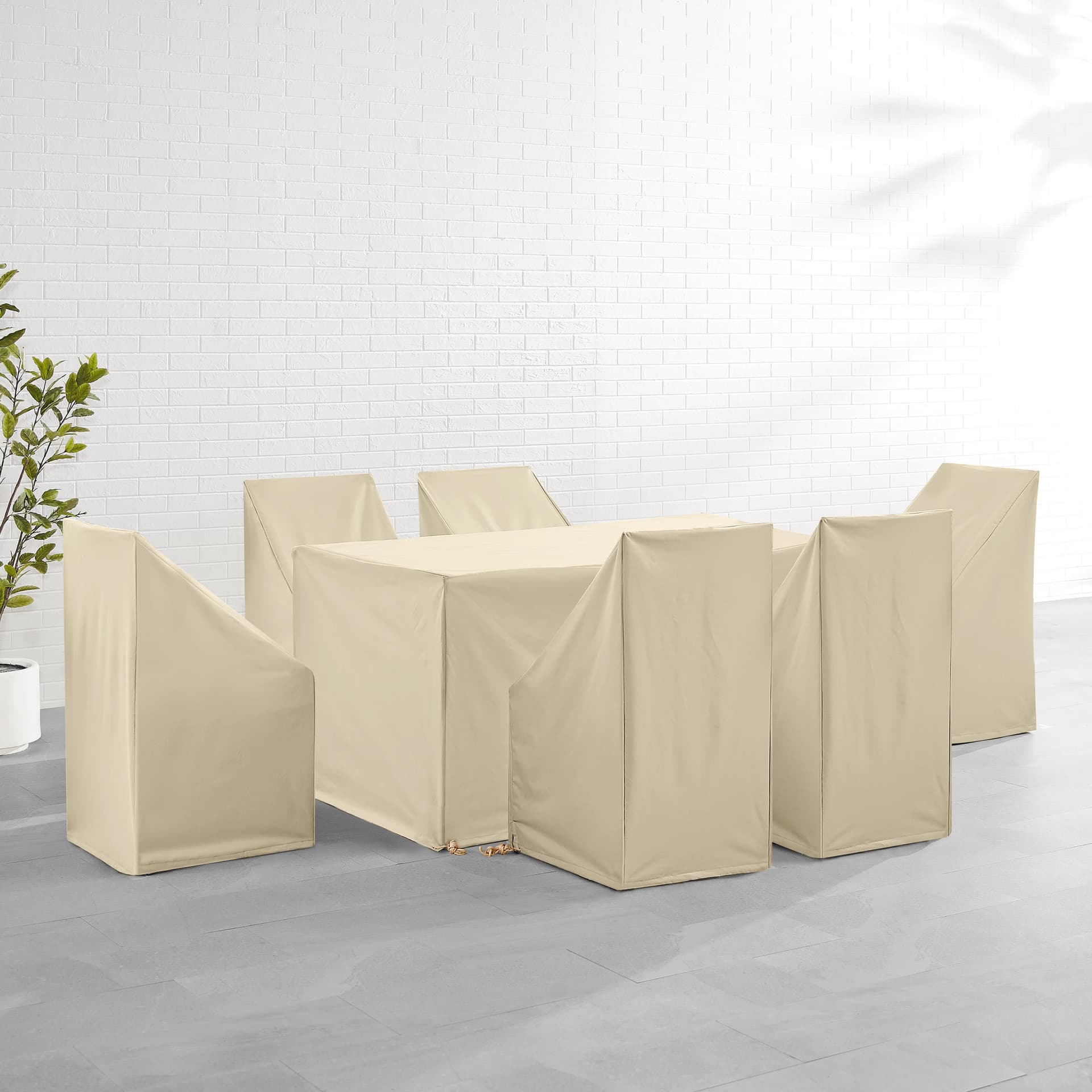 7Pc Outdoor Dining Furniture Cover Set