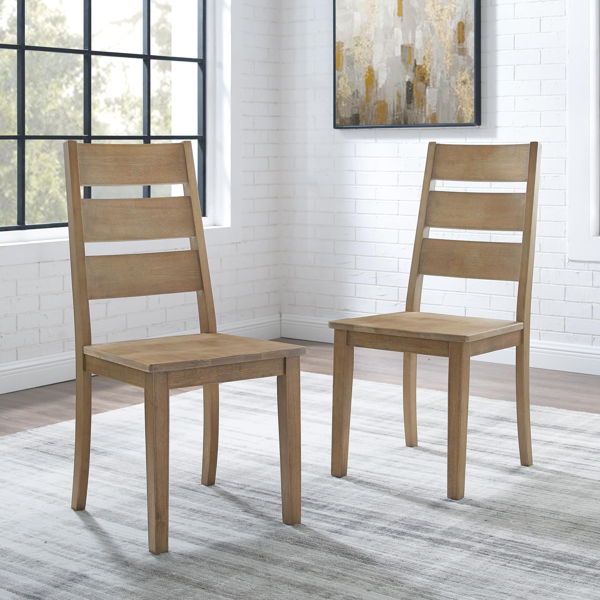 Joanna 2-Piece Ladder Back Dining Chair Set