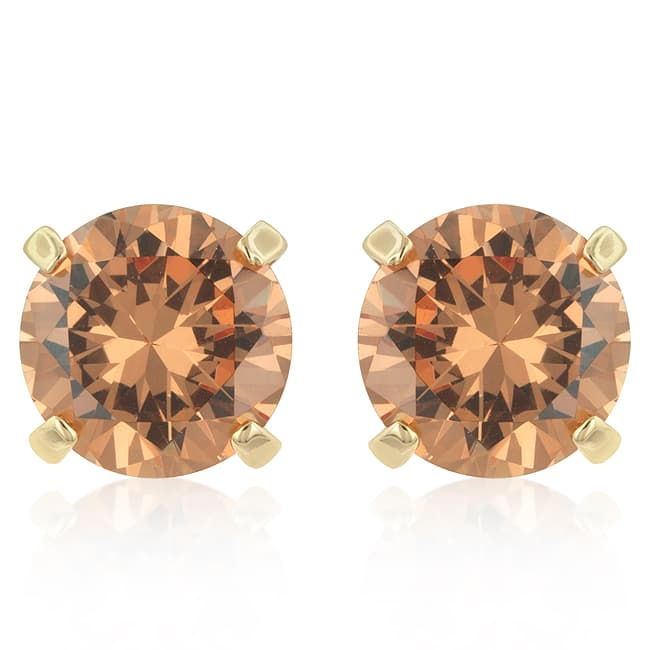Pop The Champagne Cubic Zirconia Stud Earrings