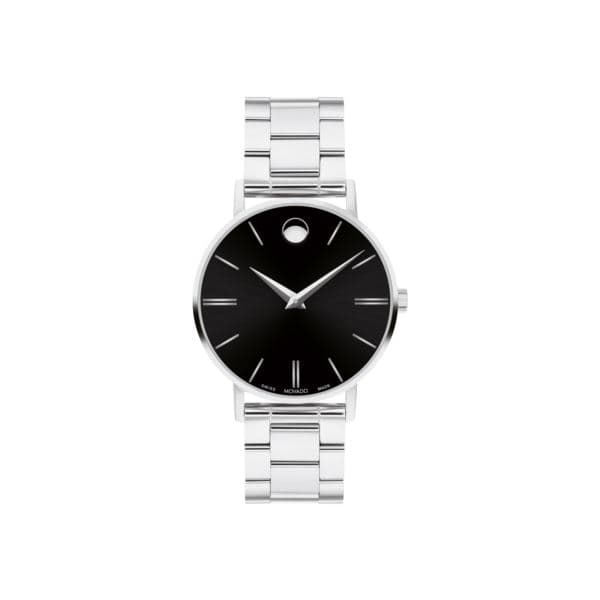 Corporate Classic Ladies. Stainless Steel Case & Bracelet. Black Dial with markers