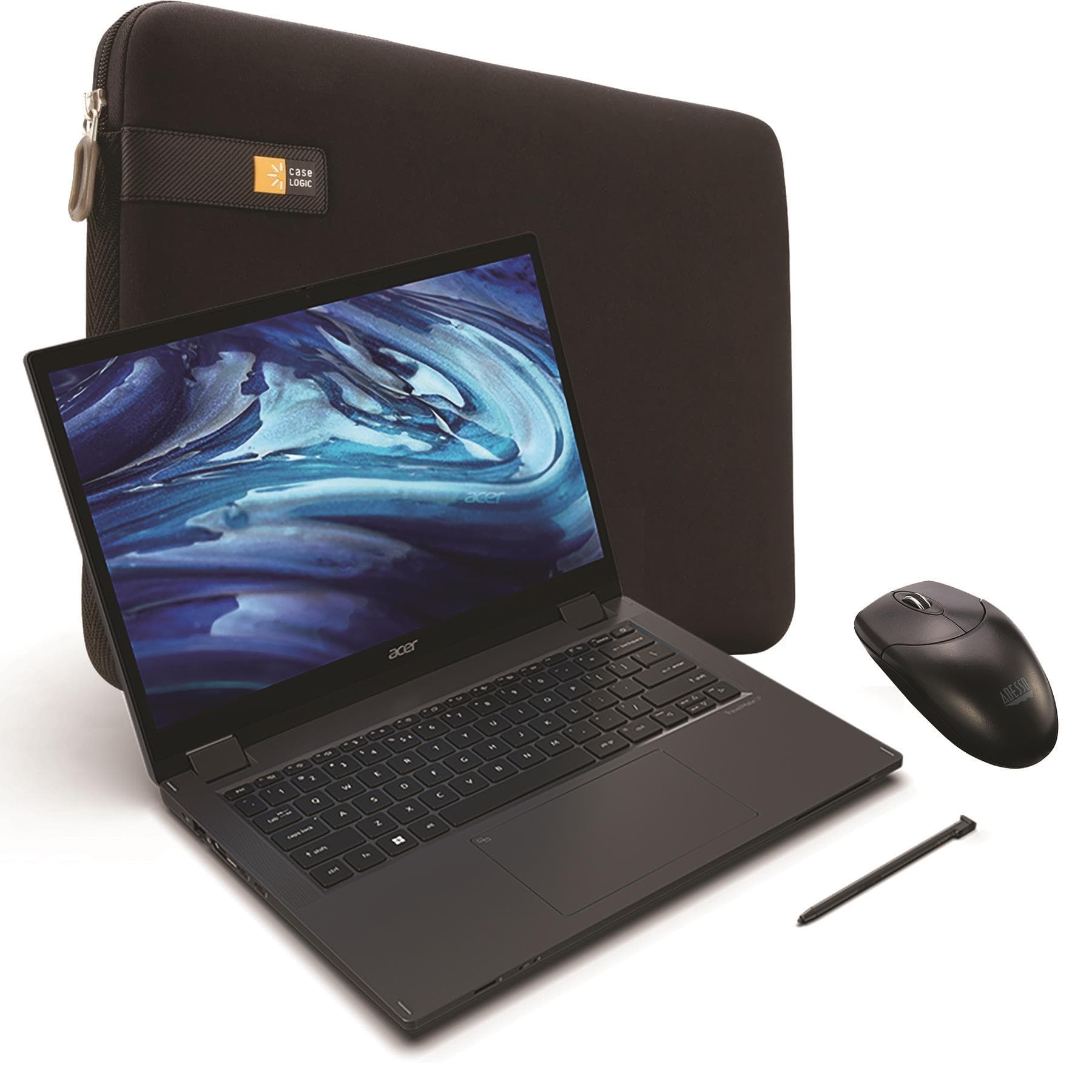 TravelMate Spin 14" Notebook w/ mouse and carrying case