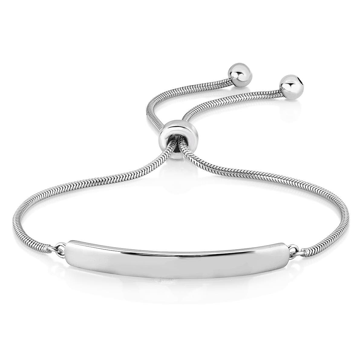 Bolo Bar Bracelet Silver