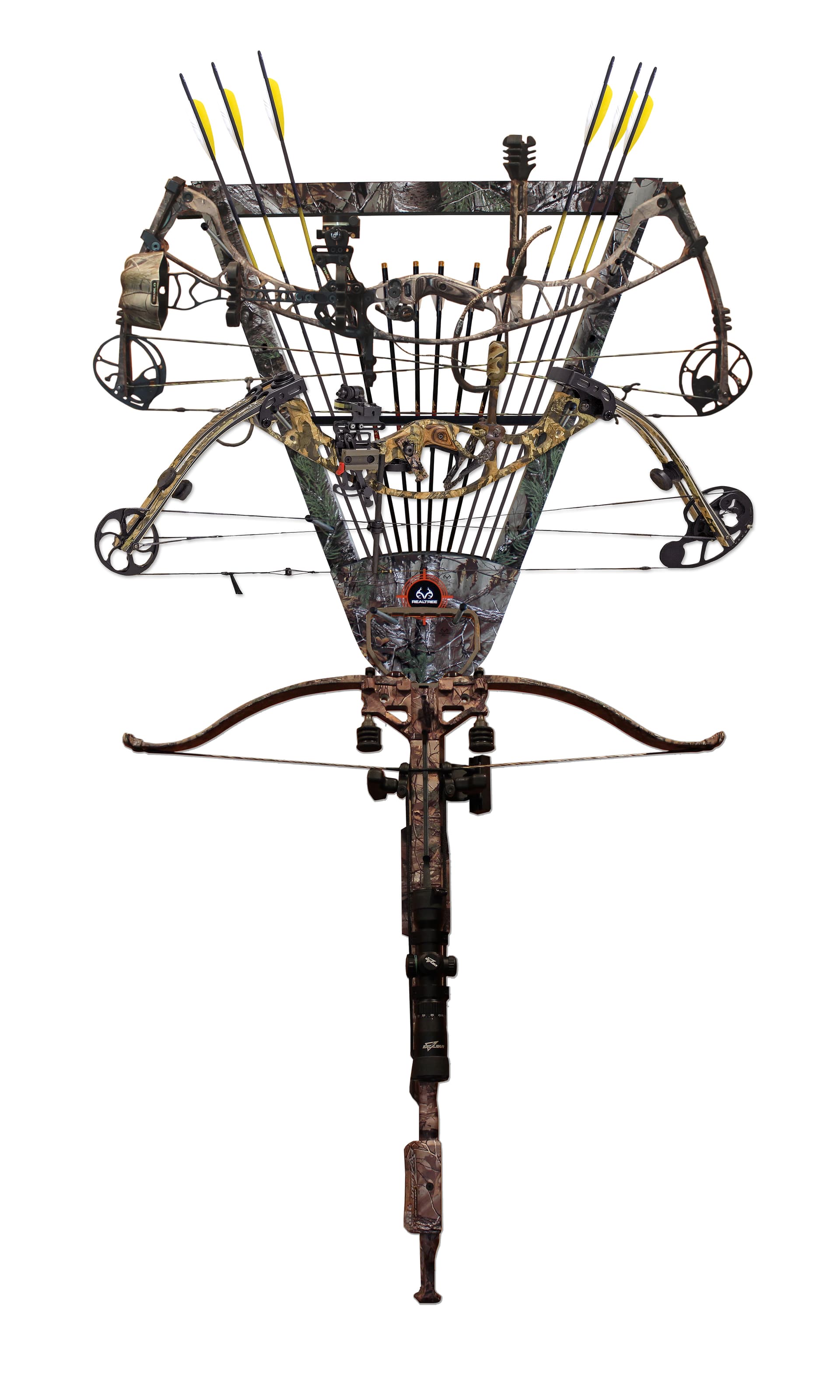 3-Bow/12-Arrow Wall Storage Rack - Camo/REALTREE