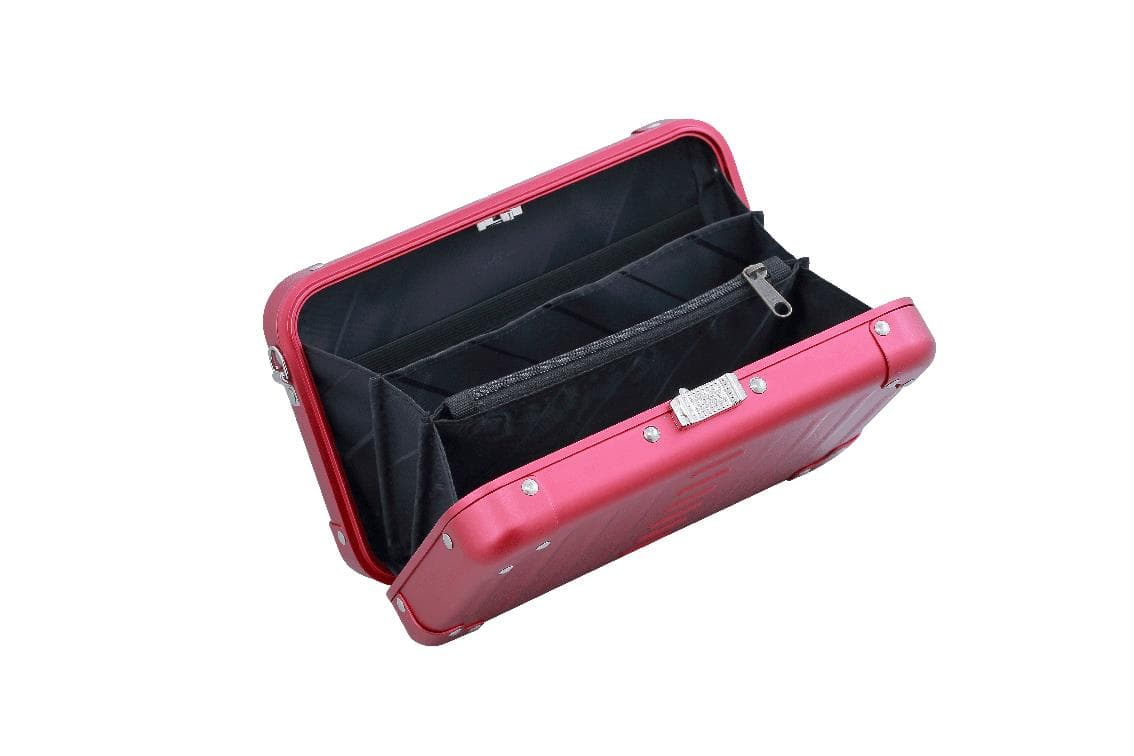 ALEON ALUMINUM SMALL CROSSBODY CASE- RUBY