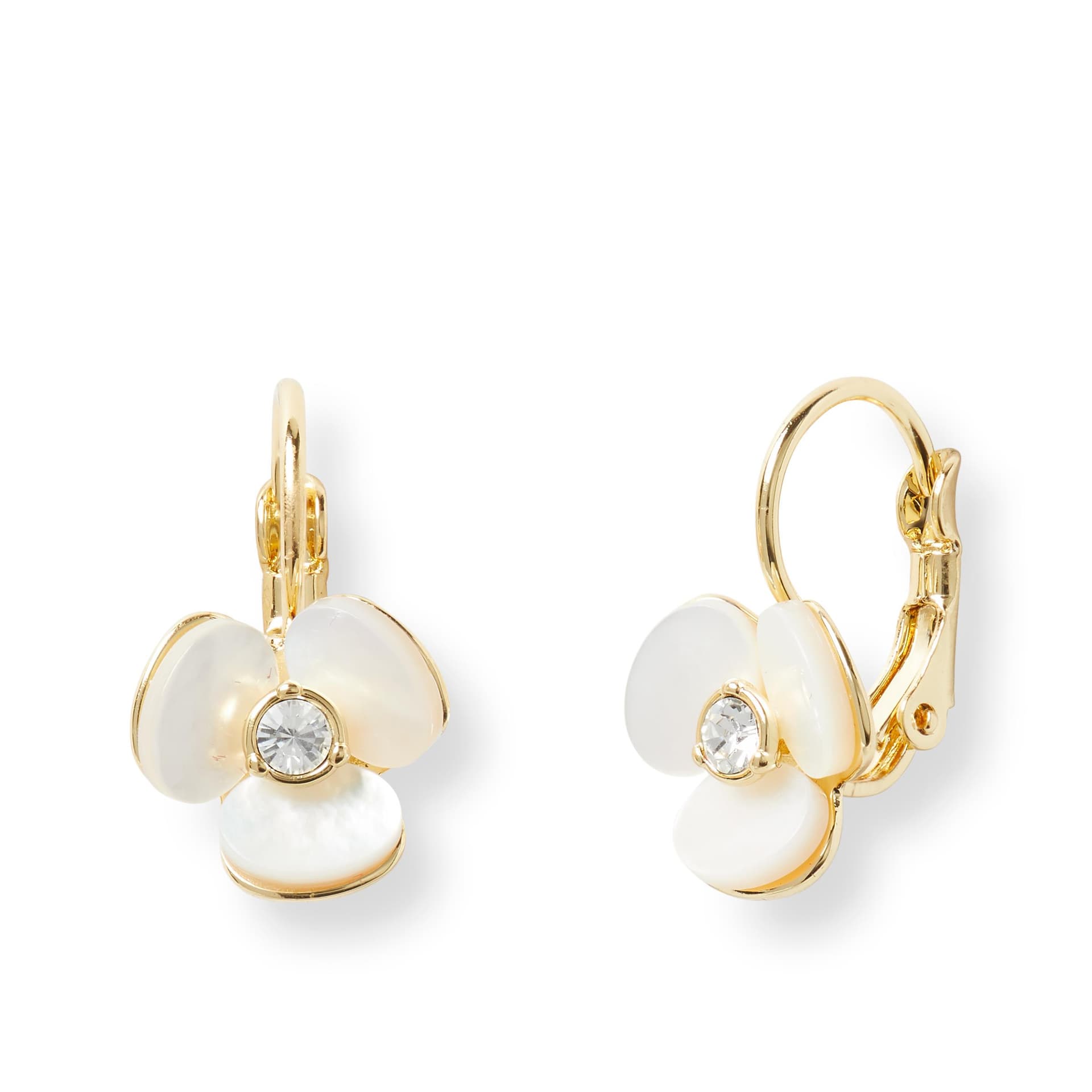 Disco Pansy Leverbacks - Cream