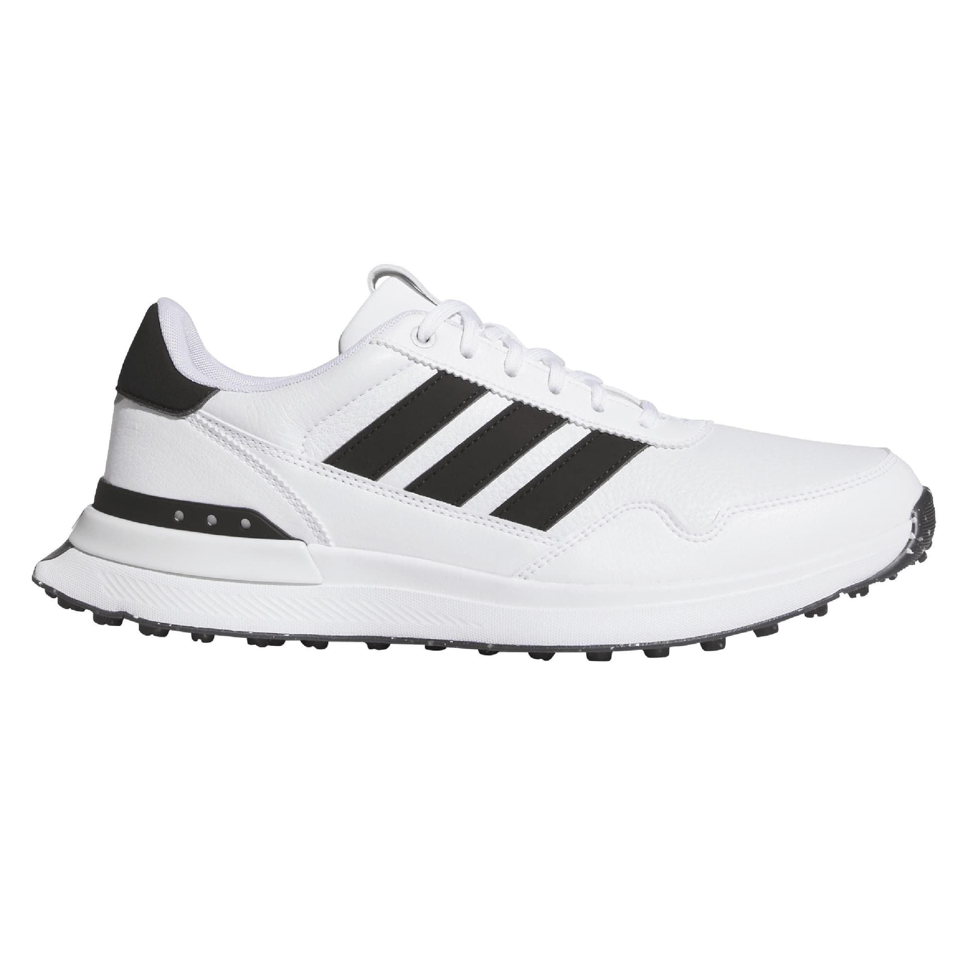 Adidas S2G 26 Leather Spikeless Golf Shoes - White/Black/White/9 Medium