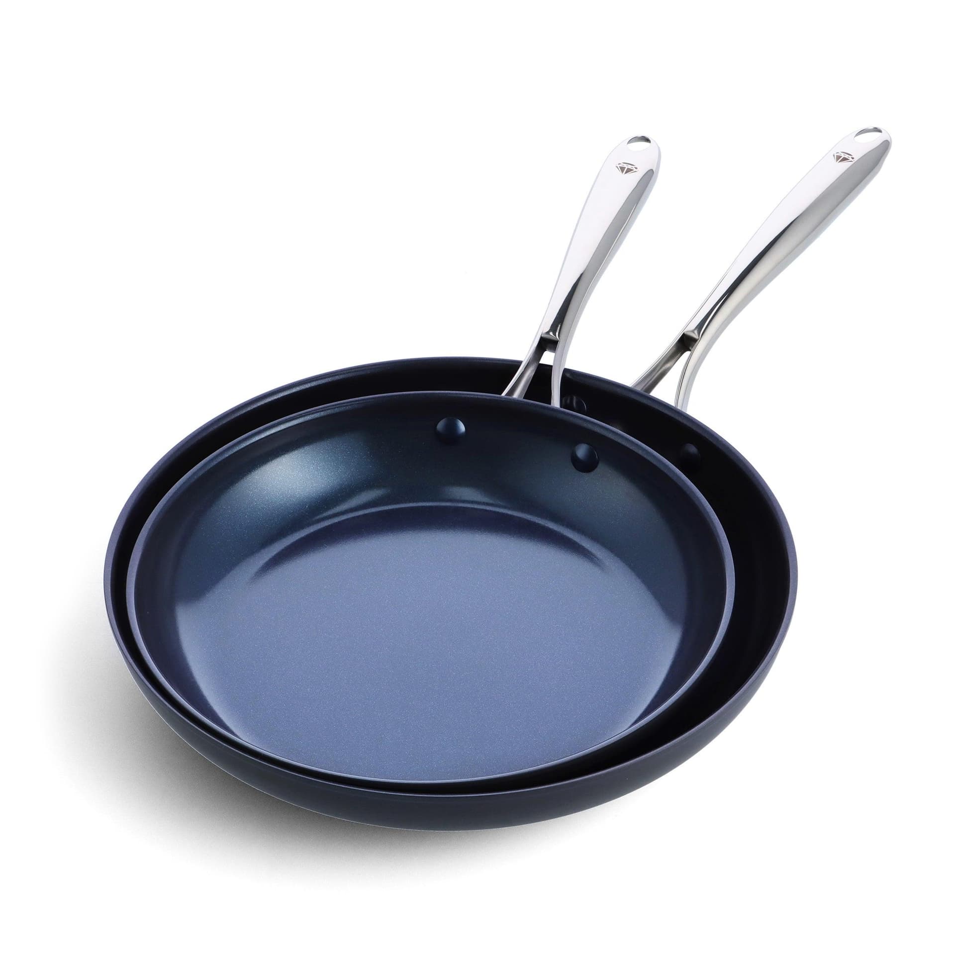 2pc Hard Anodized Pro Ceramic Nonstick Frypan Set