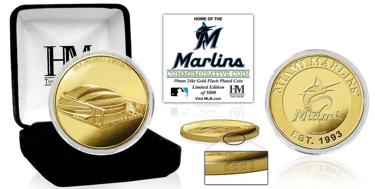 Miami Marlins "Stadium" Gold Coin