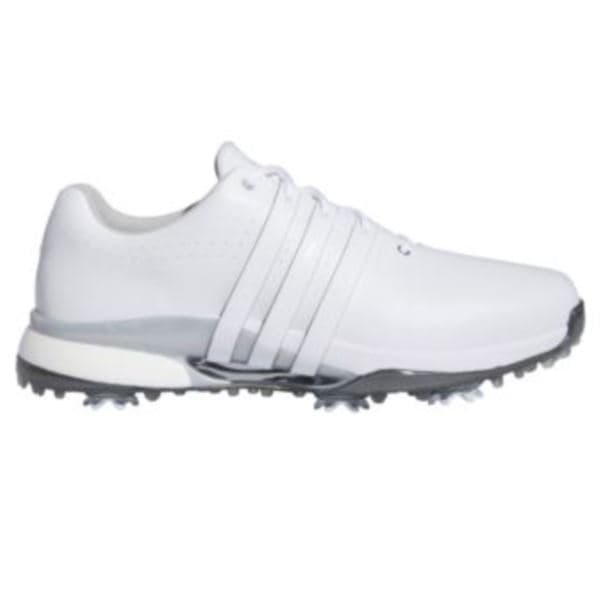 Adidas Tour360 Golf Shoes - White/Silver/11.5 Medium