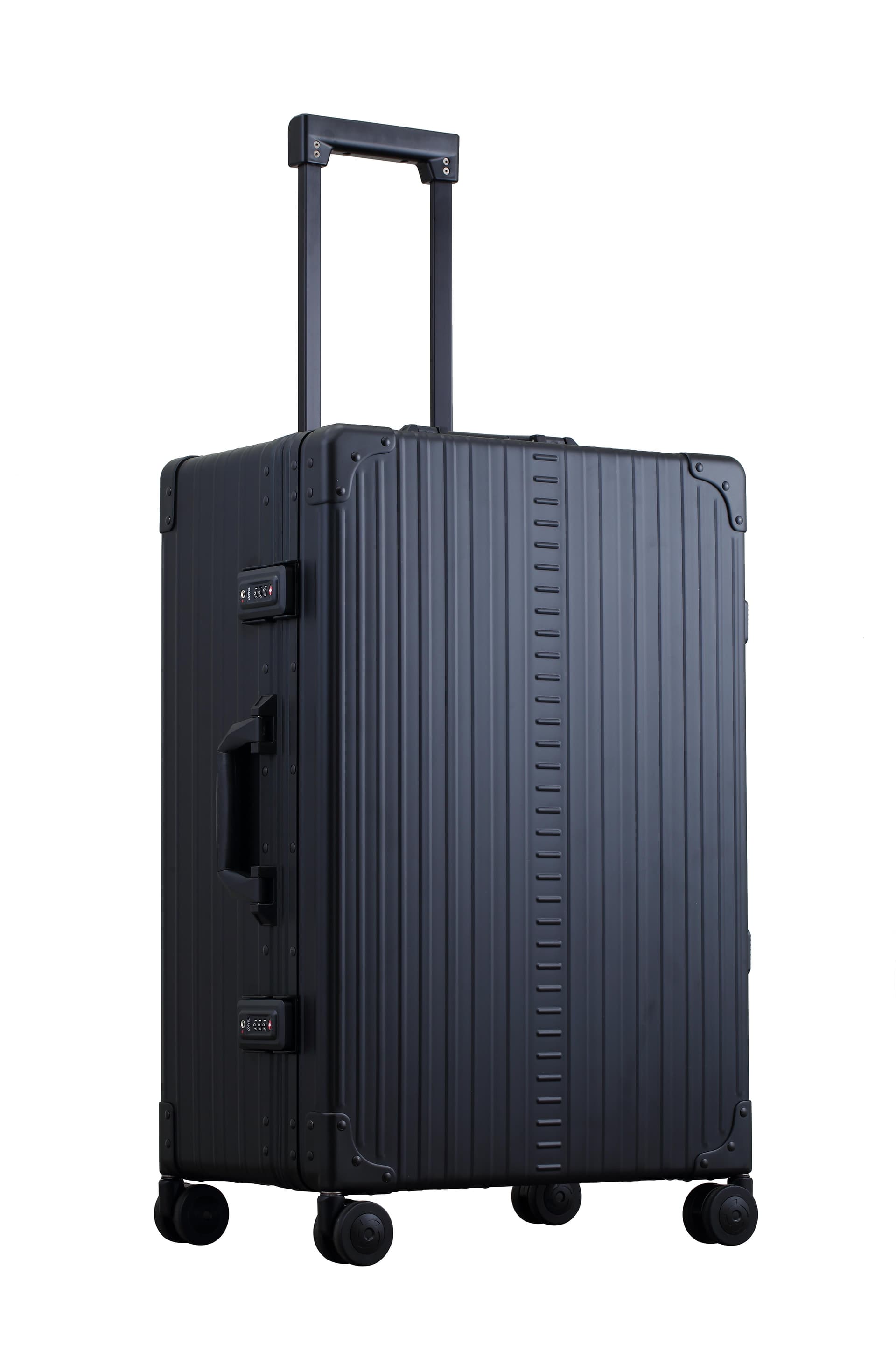 Aleon 26" Traveler with Suiter Aluminum Hardside Luggage (Onyx) Black
