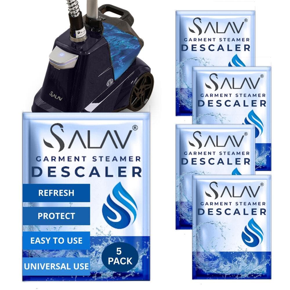 SALAV Upright Garment Steamer Descaling Packets for Mineral Build-Up, 5 Piece