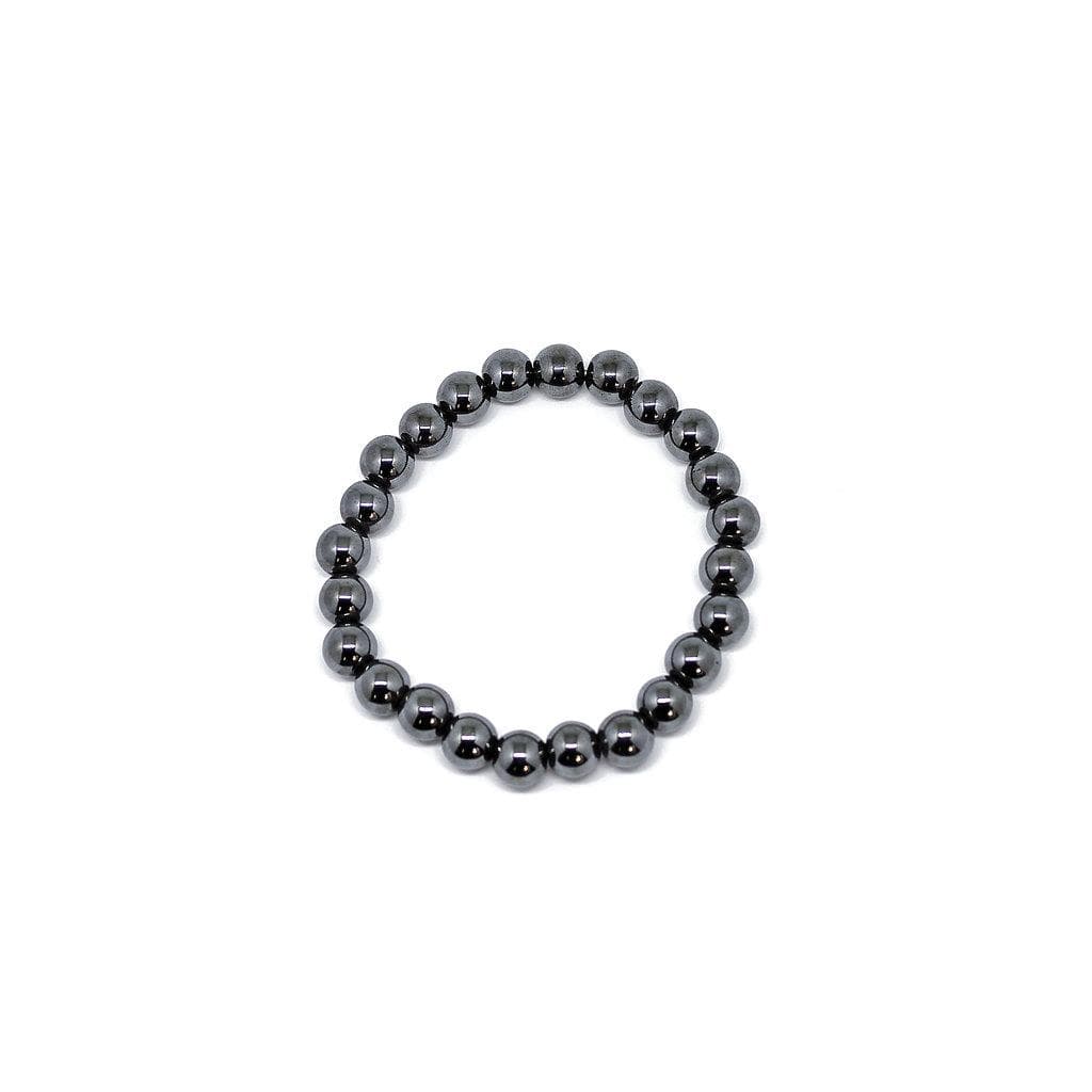 Hematite Stretch Beaded Bracelet