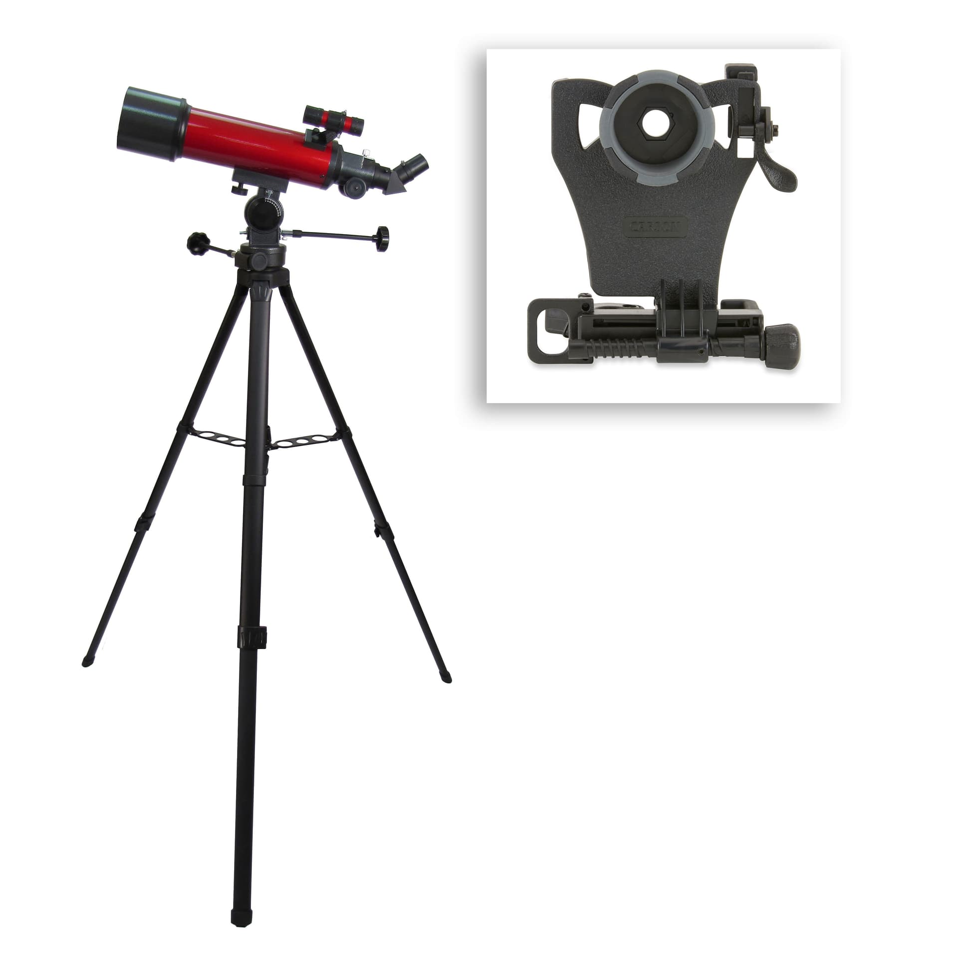 Red Planet Series Telescope w/ Smartphone Adapter Bundle
