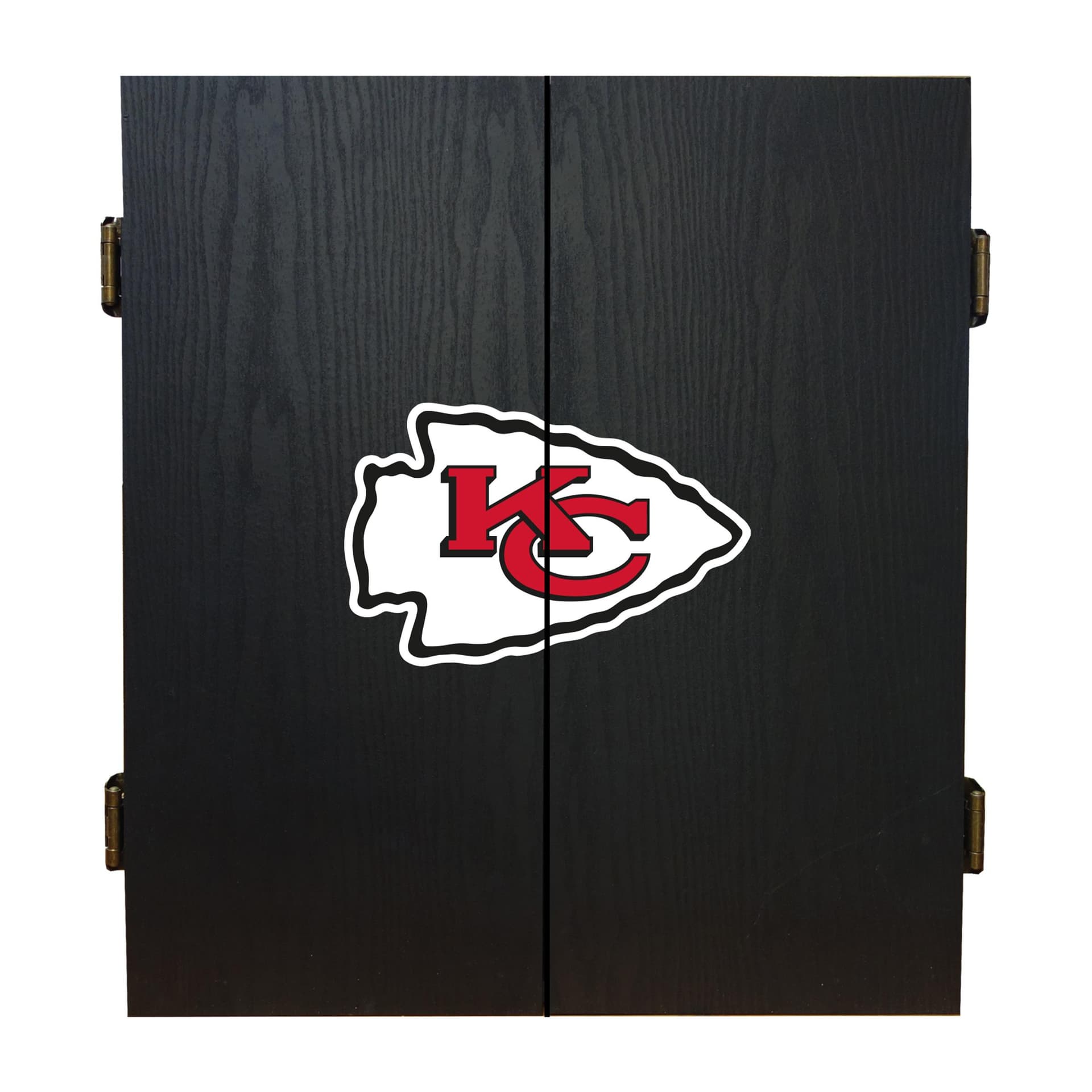 Kansas City Chiefs Dartboard Cabinet Set