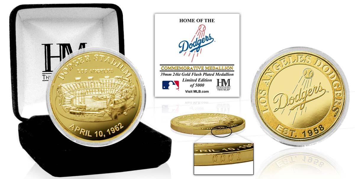 Los Angeles Dodgers "Stadium" Gold Coin