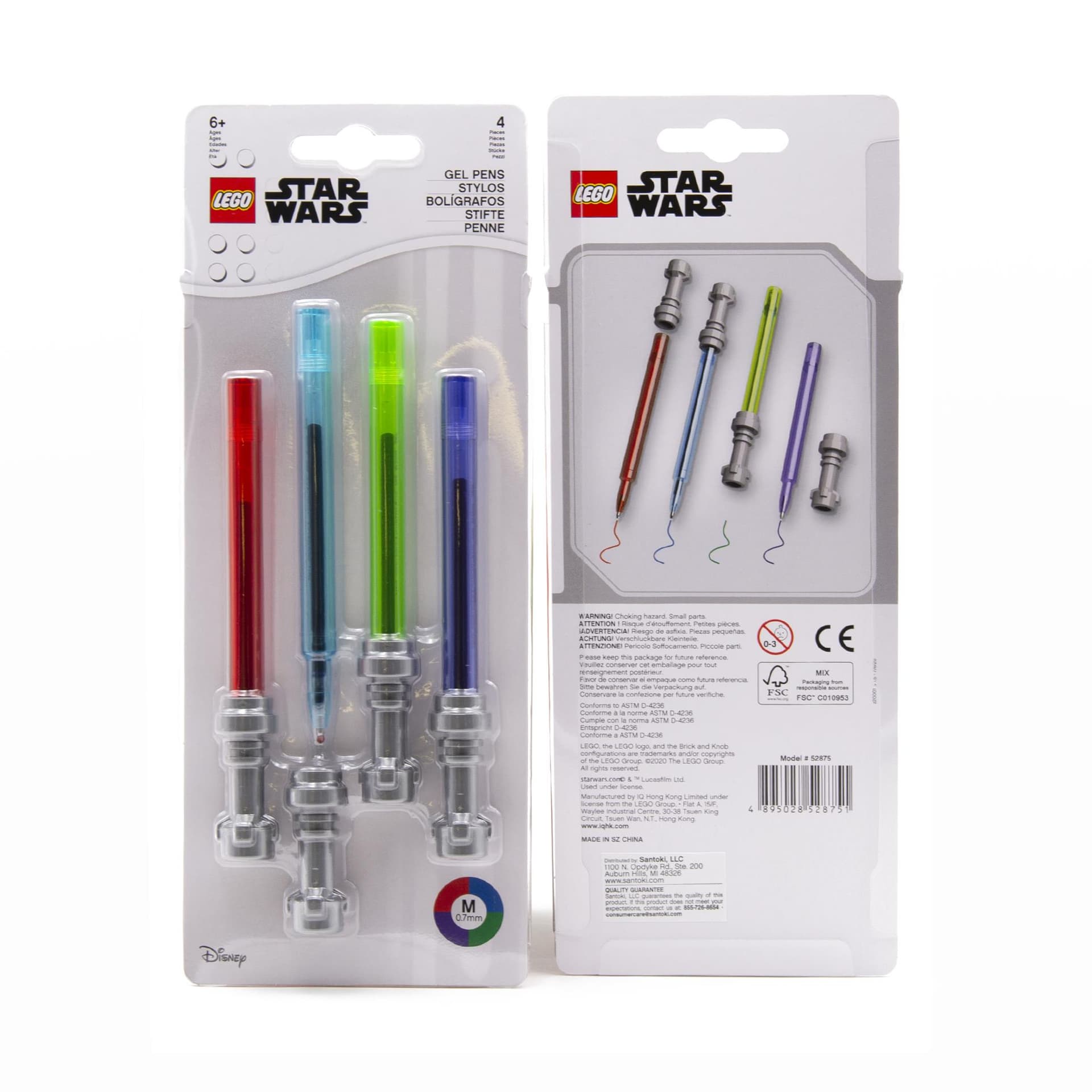 Star Wars Lightsaber Gel Pens - 4 Pack
