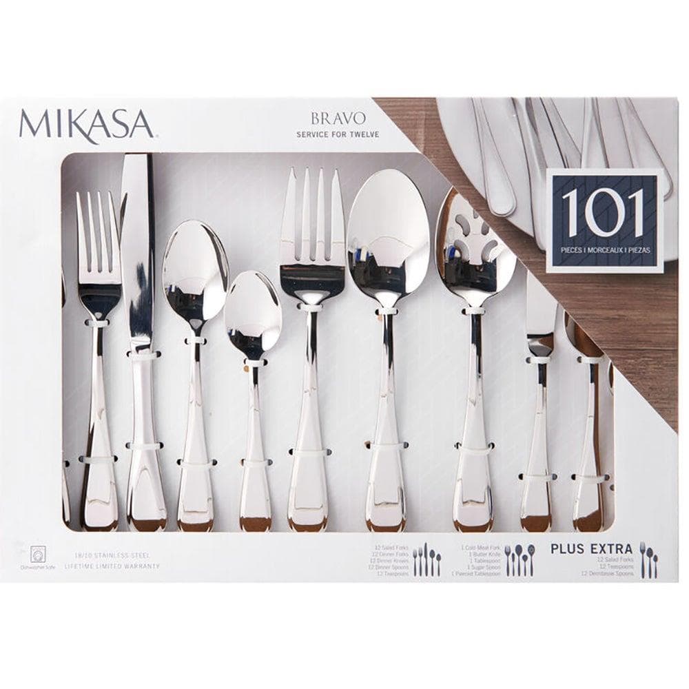 Bravo 101pc 18/10 Stainless Steel Flatware Set