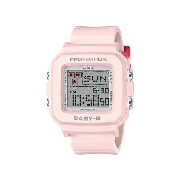 Ladies' Baby-G+PLUS Digital Pink Resin Strap Watch