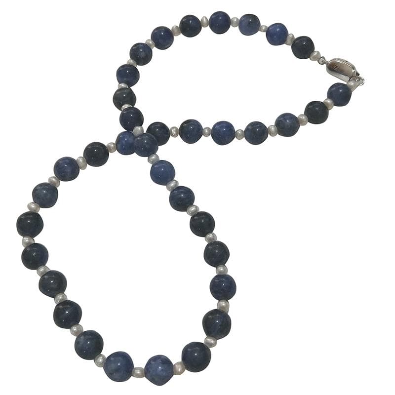Latonia Cabella Pearl and Sodalite Necklace