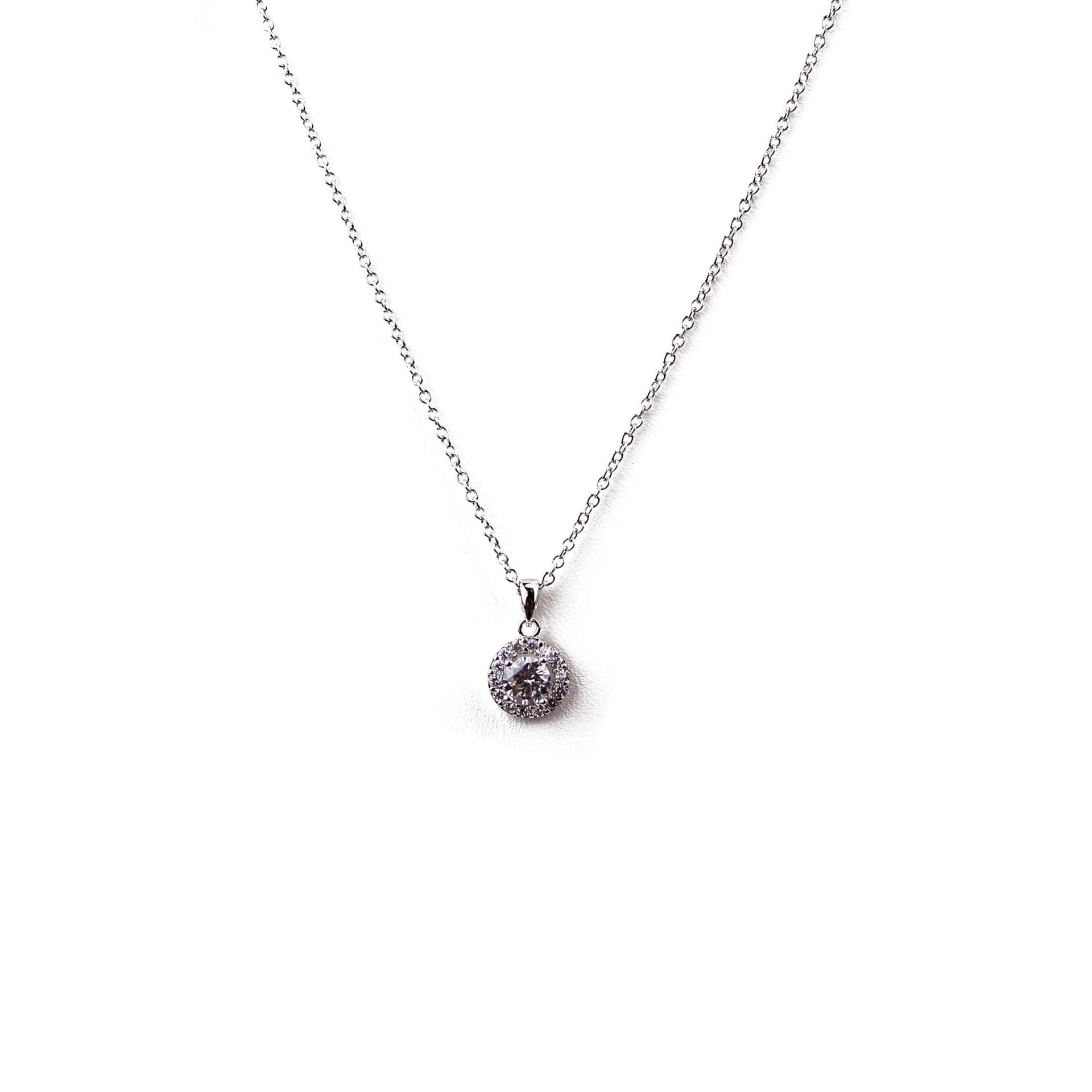 Floating Halo Pendant Necklace