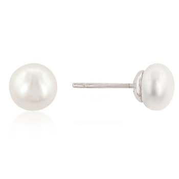 Sterling Silver Pearl Earrings
