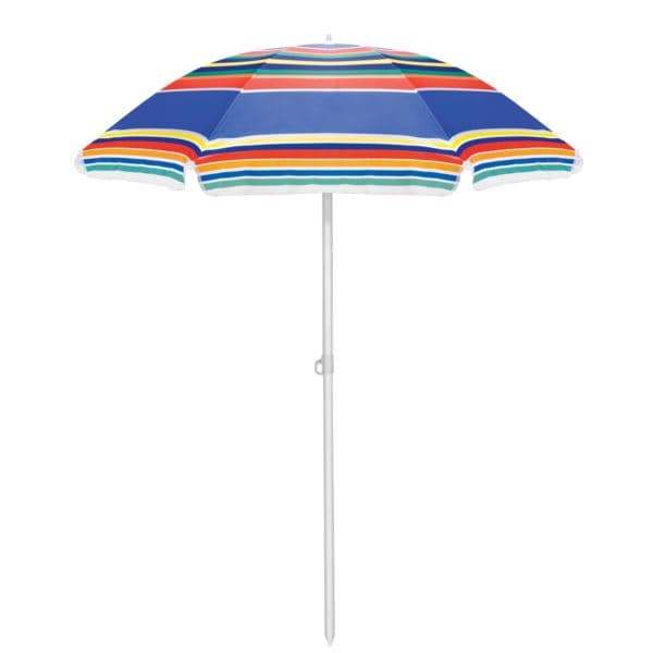 Beach Umbrella - Multicolor Stripe Pattern
