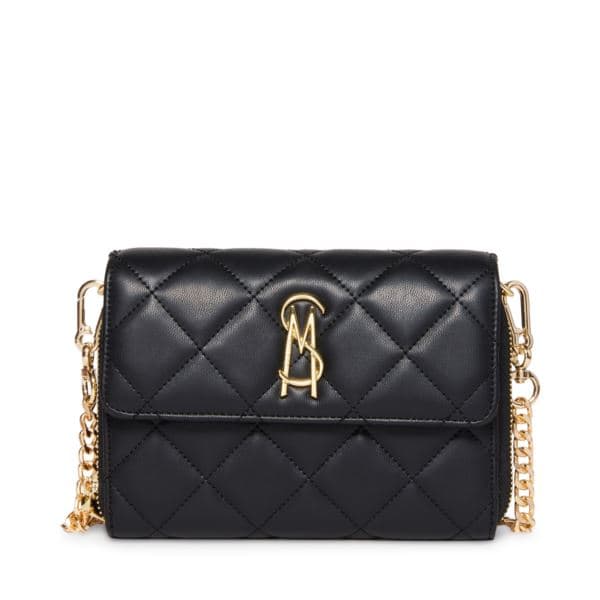 BCARINA Quilted Crossbody Wallet - Black