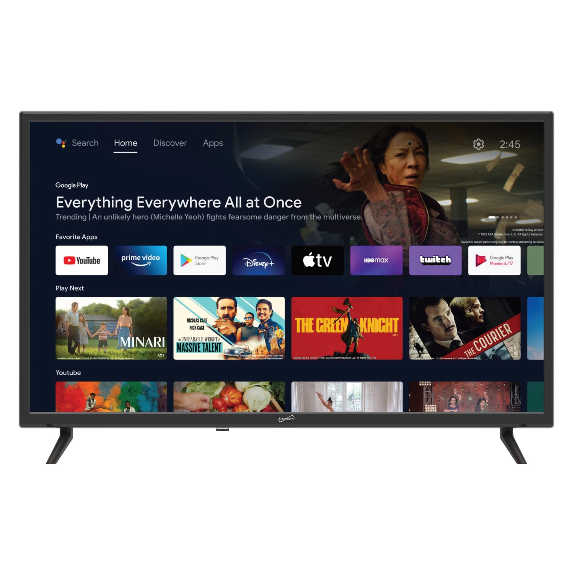 32" Google Smart Wifi LED HDTV