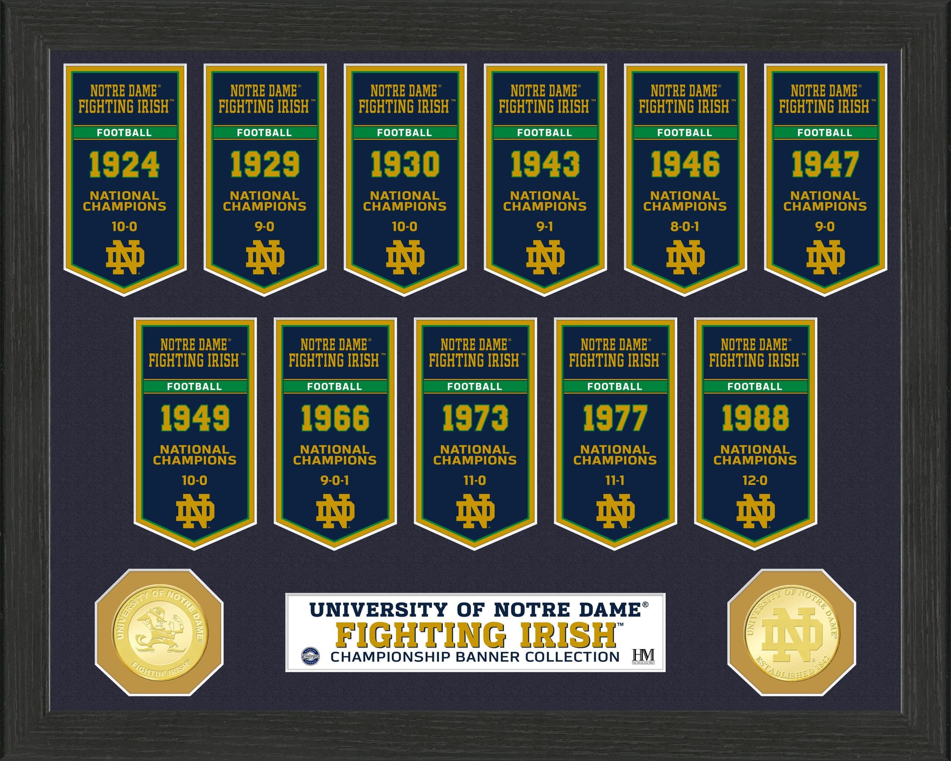University of Notre Dame National Champions Banner Collection