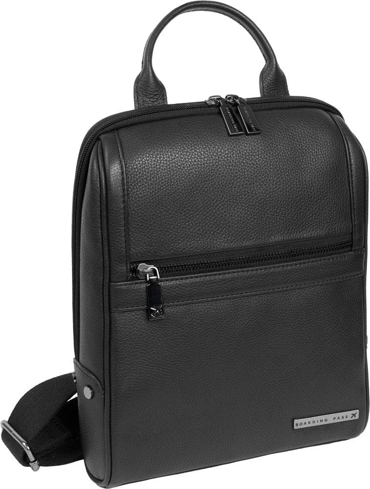 Gotham Pebble Grain Message Bag Size 12"