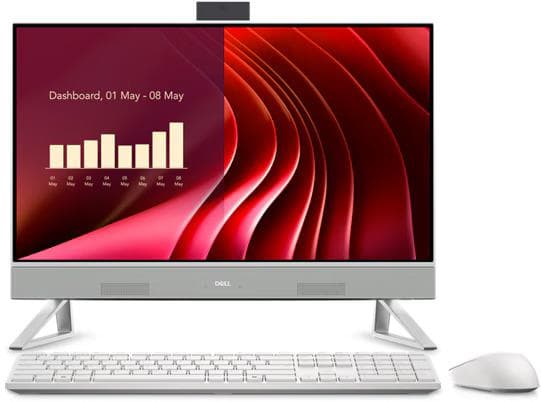 Inspiron 24" All in One Desktop Non Touch w/ Wireless Keyboard and Mouse White