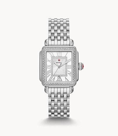 Ladies Deco Madison Mid Silver-Tone Diamond Watch 148 Diamonds