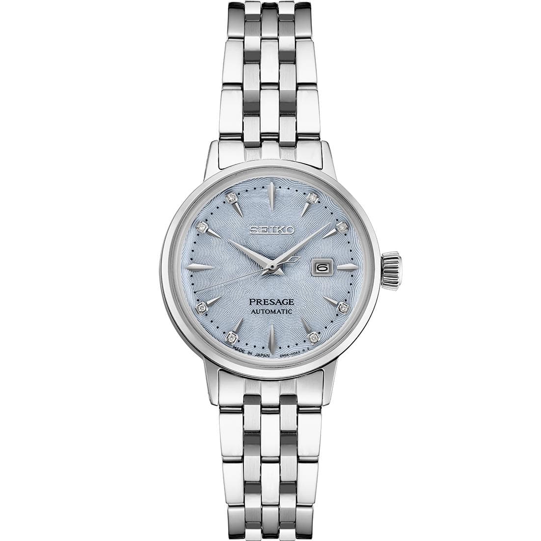 Presage SS Automatic Light Blue Dial w/ Diamond Markers