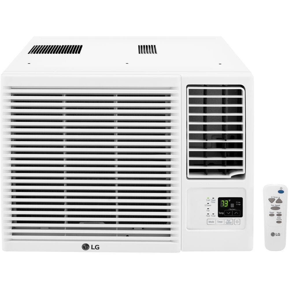18,000 BTU 230V Window-Mounted Air Conditioner with 12,000 BTU Supplemental Heat Function