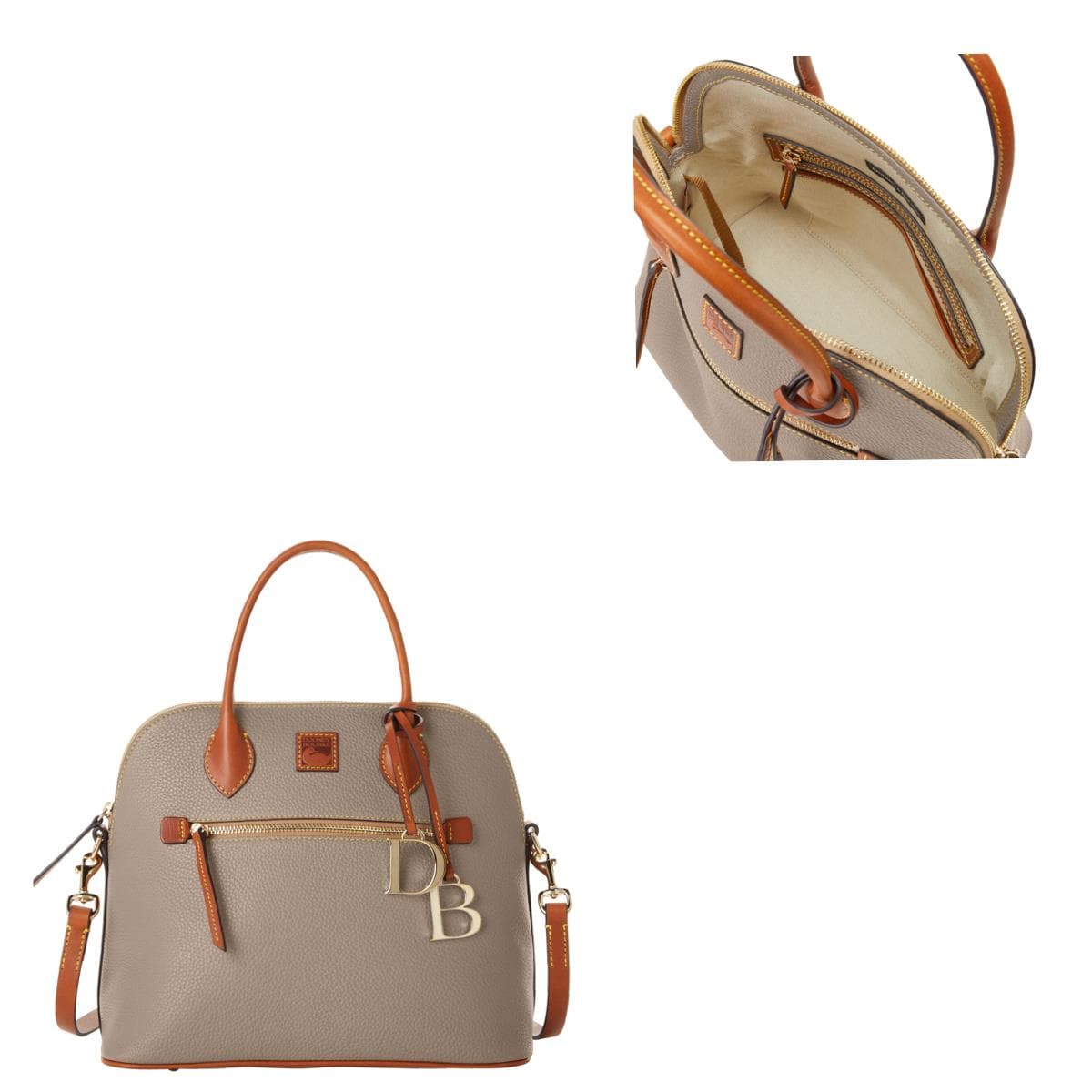 Pebble Grain Large Domed Satchel