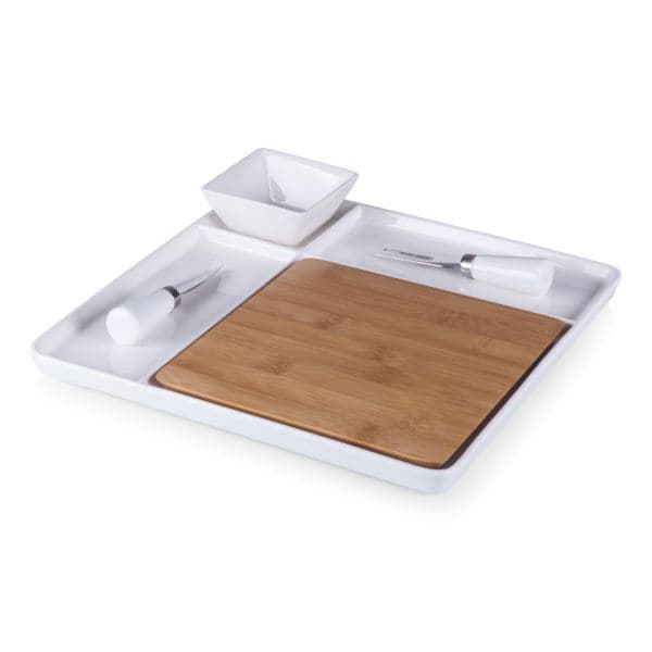 Peninsula Cutting Board - Bamboo & White Porcelain