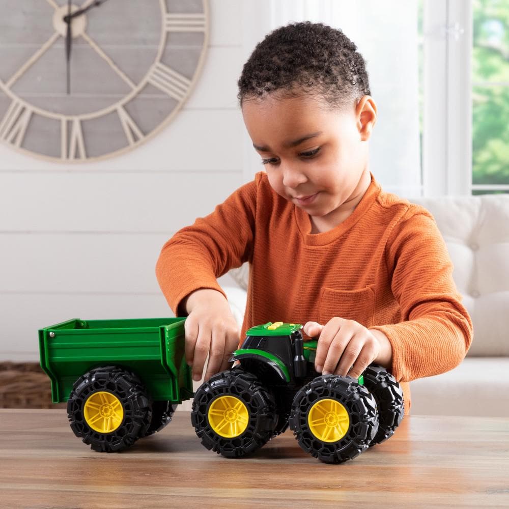 John Deere Monster Treads Tractor with Wagon