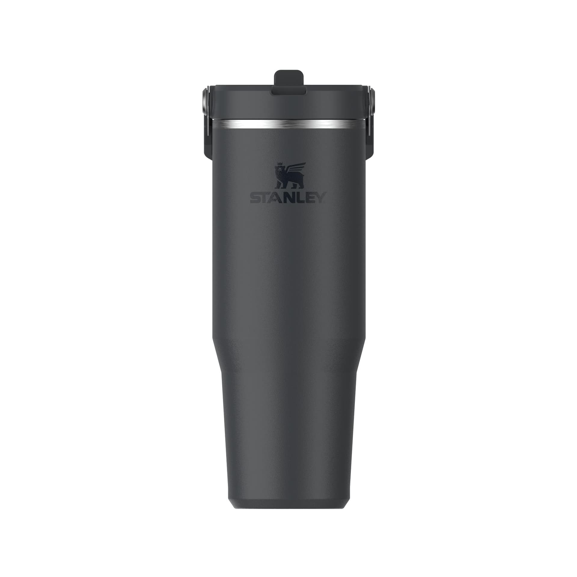The IceFlow Flip Straw Tumbler 30oz - Black