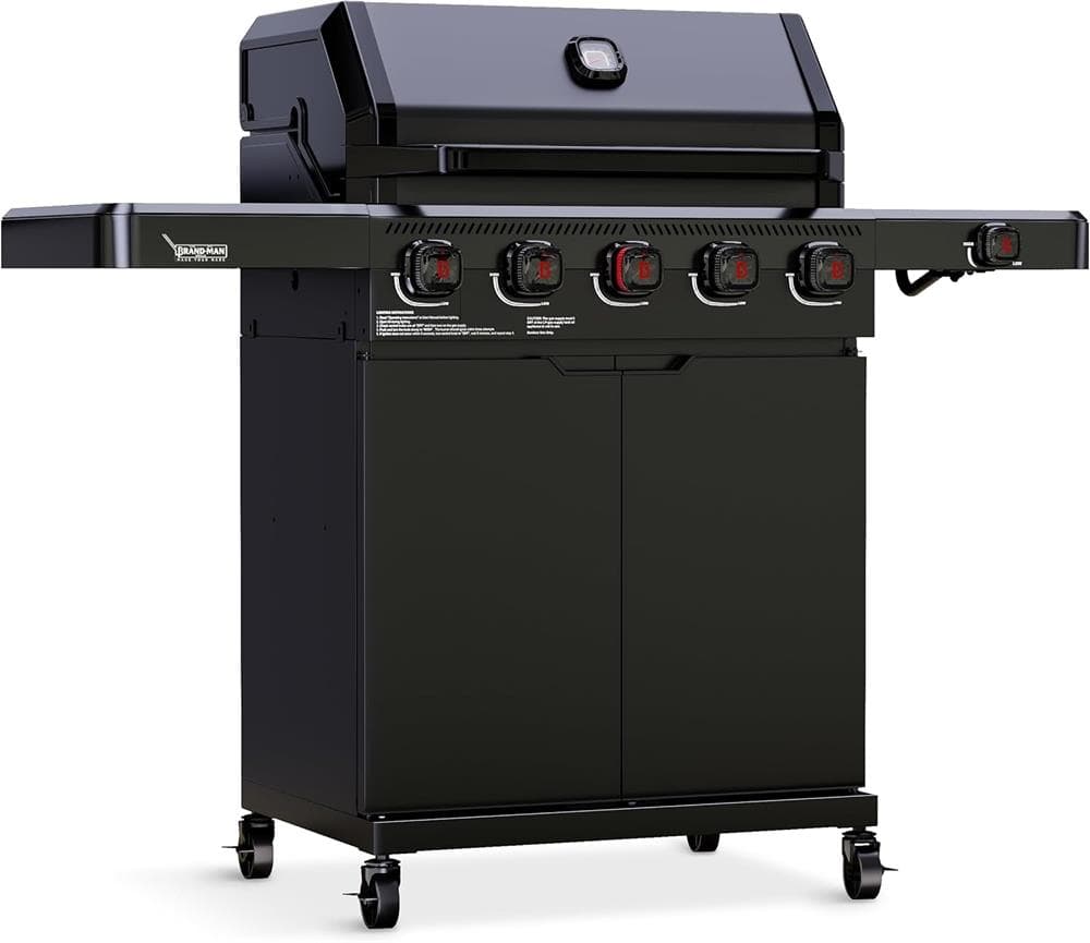 Pro 5 Burner Gas Grill with Side Burner