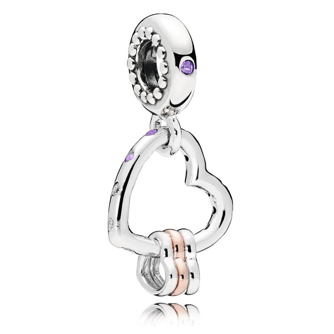 Heart Highlights Dangle Charm