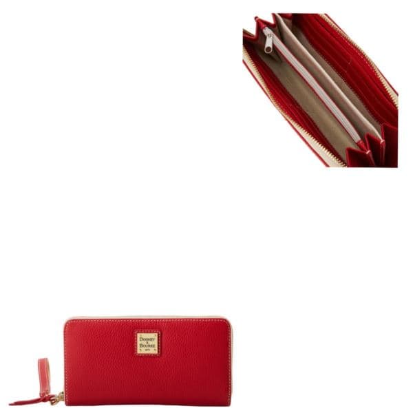 Lucca Leather Large Zip Around Wristlet